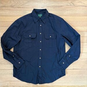 COPY - J.Crew navy blue Utility Button-Up Shirt - Size Medium (NWT)